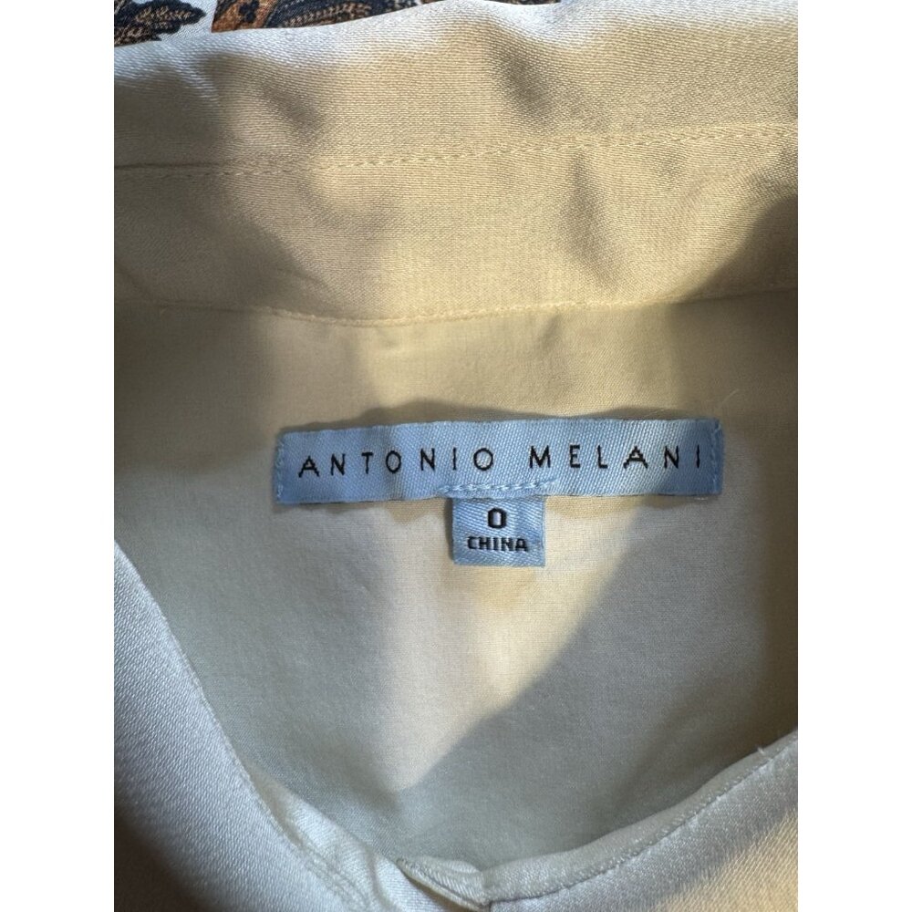 Antonio Melani Maxi Dress 0 XS Sleeveless Amber Waves Vanilla Sun Silky NEW $189 - Picture 13 of 14